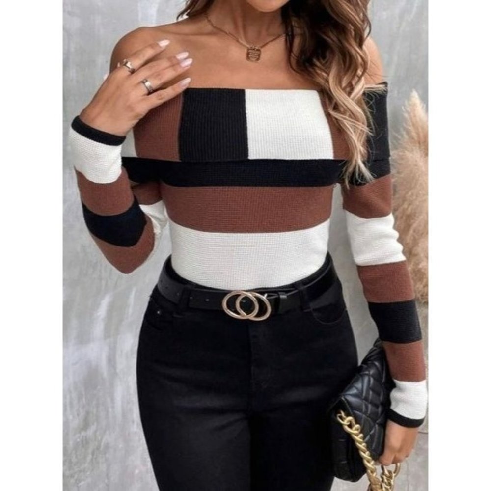 Off Shoulder Pullovers - image 6